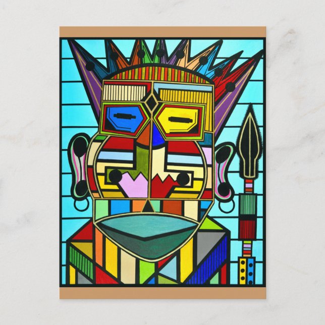 "Eroberung und Eroberung" von Ruchell Alexander Postkarte (Vorderseite)