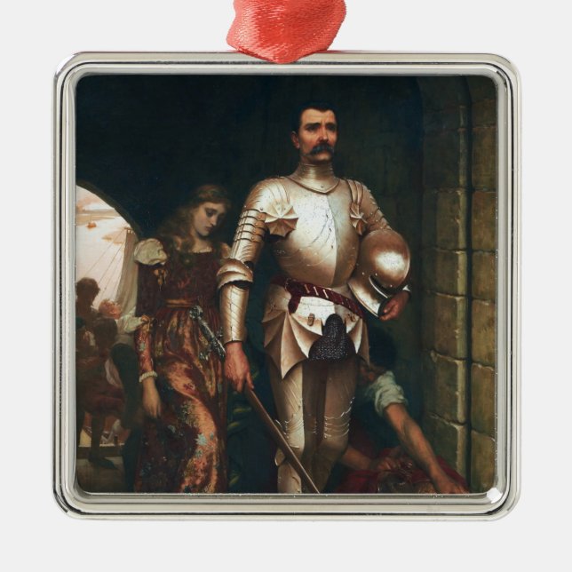 Eroberung (viktorianischer Ritter aus dem Mittelal Ornament Aus Metall (Vorne)
