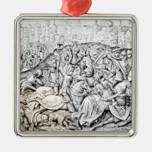 Eroberung von Jerusalem durch Karl der Große Ornament Aus Metall