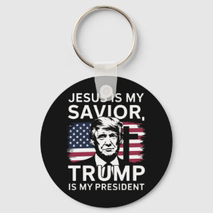 Eröffnung 2025 Jesus und Trump Schlüsselanhänger
