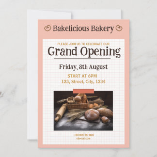 Eröffnung der Bäckerei Feiertagskarte