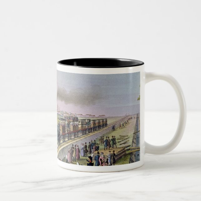 Eröffnung der ersten Bahnlinie Zweifarbige Tasse (Rechts)