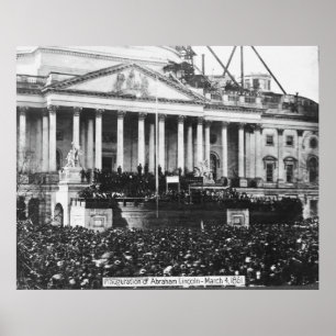 Eröffnung des März Abraham Lincoln 4, 1861 Poster