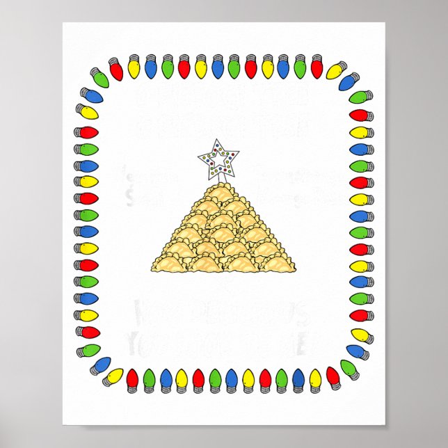 Erogi Christmas Tree _ Lish Holiday Lights Funny F Poster (Vorne)