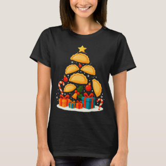 Erogi Lish Food Land Christmas Tree Xmas Long Slee T-Shirt