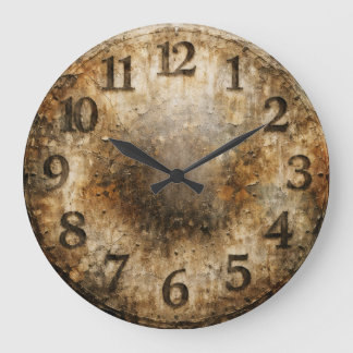 Erosion der Zeit Große Wanduhr