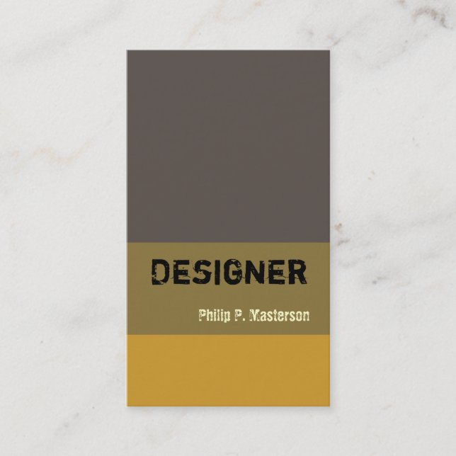 Eroxion Masculine Color Block Consultant Visitenkarte (Vorderseite)