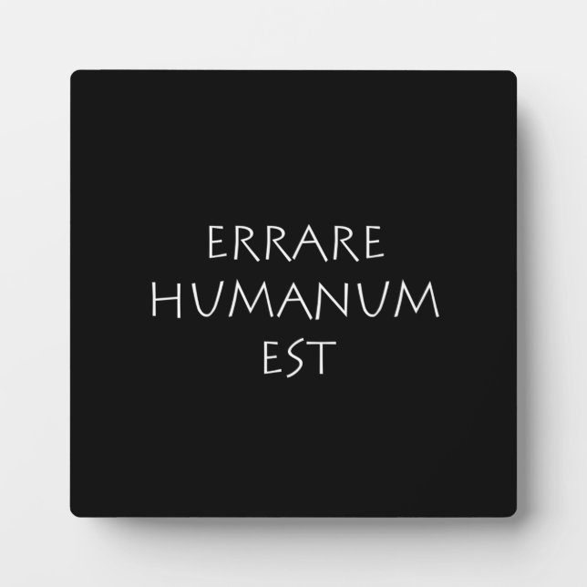 Errare human est fotoplatte (Vorderseite)