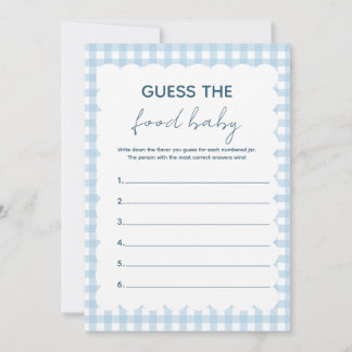 Errate das Babynahrungsmittel Winter-Baby-Party-Sp Einladung