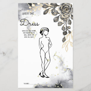 Errate das Brautkleid Schwarze Rosen Brautparty Sp Flyer