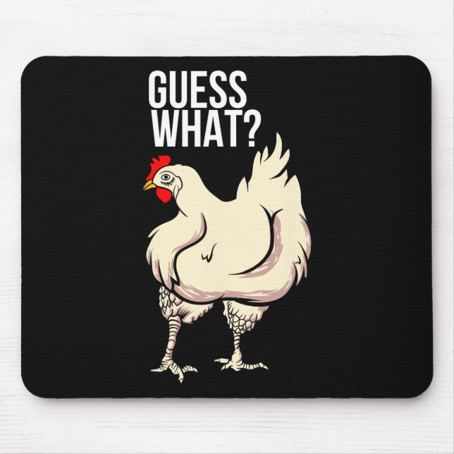 Errate Mal - Hühnerpopo  Mousepad (Vorne)