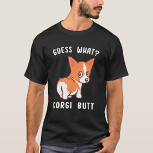 Errate was Corgi Hintern Corgi Hund Wortspiel 4 T-Shirt