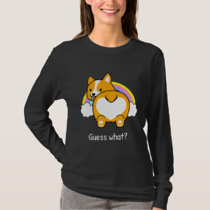 Errate Was Corgi Hintern Regenbogen Corgi T-Shirt