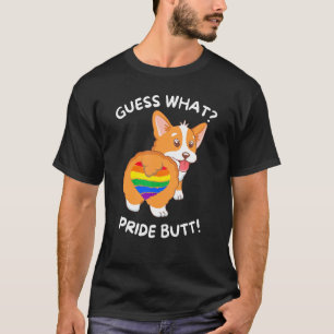 Errate Was Corgi Hintern Stolz Monat Lgbtq Gay Fla T-Shirt