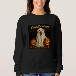 Errate Wer? Halloween-Geist Labrador-Hund-Design Sweatshirt