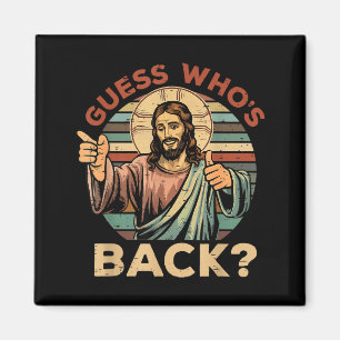 Errate Wer ist zurück_ Christlich Jesus Bibelvers Magnet