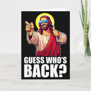 Errate Wer ist zurück_ Christliche Jesus Singles F Karte