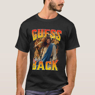 Errate Wer ist zurück Jesus Ostern Religiös Männer T-Shirt