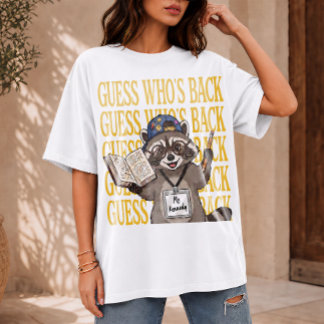 Errate, wer wieder Lehrer ist, Lustiger Waschbär-S Tri-Blend Shirt