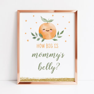 Errate, wie groß ist Mamas Bauch Schild Kleiner Sc