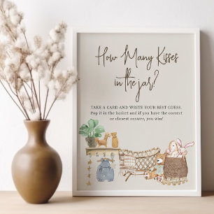 Errate wie viele Boho-Baby-Nursery-Baby-Shower-Spi Poster