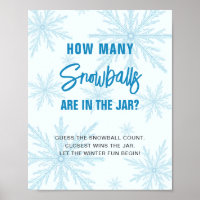 Errate wie viele Schneebälle Winter-Baby-Party