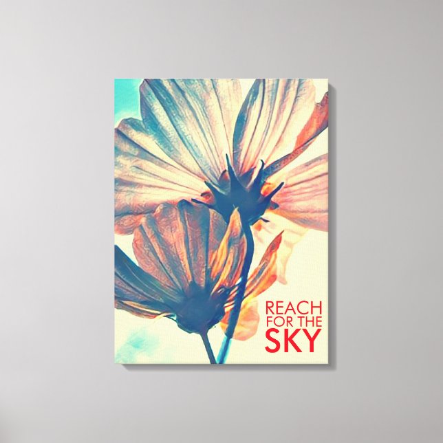 Erreichbarkeit für die Blume des Sky Cosmos Leinwanddruck (Vorderseite)