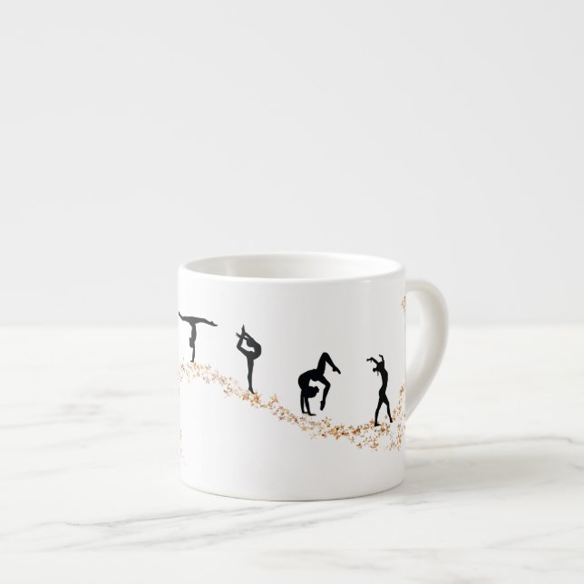 Erreichbarkeit für die Gymnastik der Sterne Espressotasse (Vorderseite Rechts)