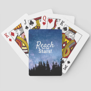 Erreichbarkeit für die Sterne Motivation Inspirati Spielkarten