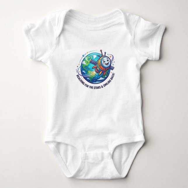ERREICHEN DER STERNE BABY STRAMPLER (Vorderseite)