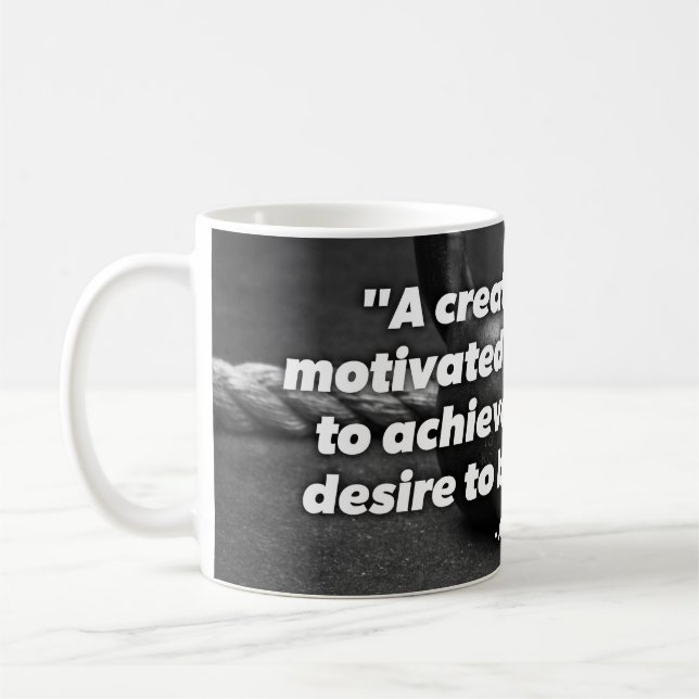 Erreichen - Kettlebell Workout Motivierend Kaffeetasse (Links)