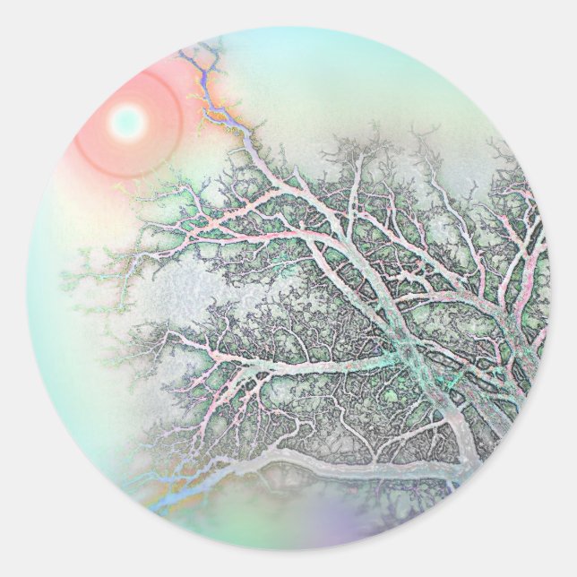 erreichen runder aufkleber (Vorderseite)