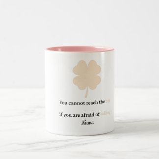 Erreichen Sie den Gipfel - Motivations-K-Drama-ins Zweifarbige Tasse