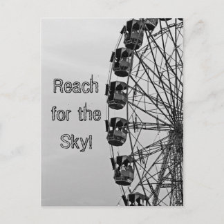 Erreichen Sie den Himmel, das Riesenrad Postkarte