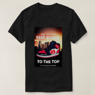 Erreichen Sie die Spitze Kino-Logo R.K T-Shirts