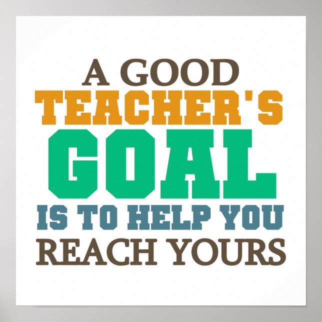 Erreichen Sie Ihre Ziele Poster (Vorne)