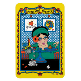 Erreichen von Balance_B_4x6 Kühlschrank Magnet