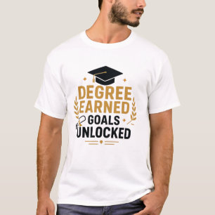 Erreichte Abschlüsse Ziele freigeschaltet Abschlus T-Shirt