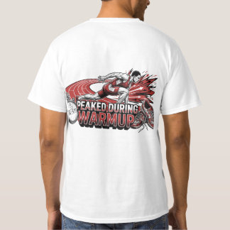 erreichte den Höhepunkt während des Aufwärmens T-Shirt