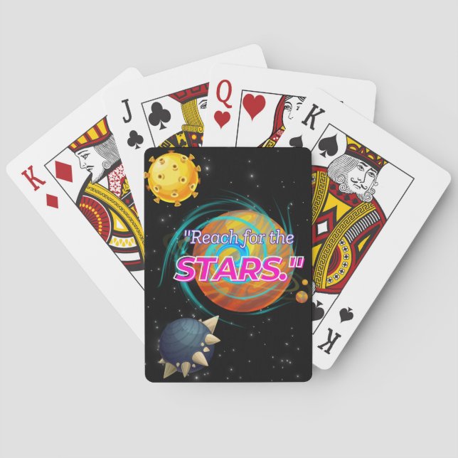ERREICHUNG DER STERNE SPIELKARTEN (Rückseite)