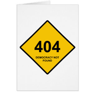 Erreur 404 : Démocratie introuvable