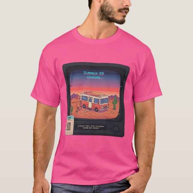 Erreur d'été rétro 404 T-shirt | Glitch Art (Devant)