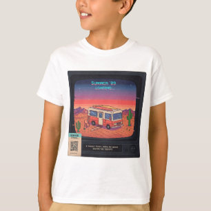Erreur d'été rétro 404 T-shirt   Glitch Art