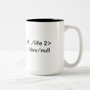 Erreurs de la vie dans la tasse de coup