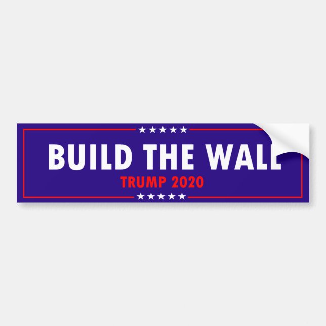 Errichten Sie den Wand-Trumpf-Autoaufkleber 2020 Autoaufkleber (Vorne)