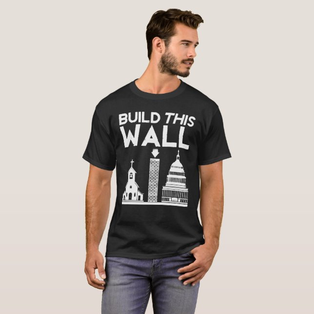 Errichten Sie dieses Wand-Shirt T-Shirt (Vorne ganz)