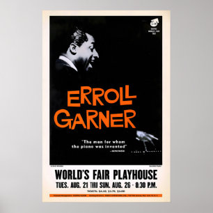 Erroll Garner Jazzplakat - One World Concert Poster