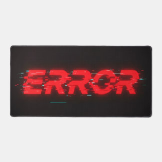 "ERROR" Glitch Ästhetik Erweiterte Schreibtischunt Schreibtischunterlage