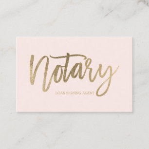 Erröten elegante schicke Typografie des Notars Visitenkarte