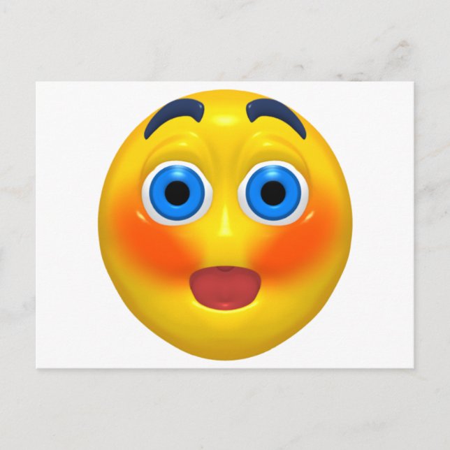 Erröten Postkarte (Vorderseite)